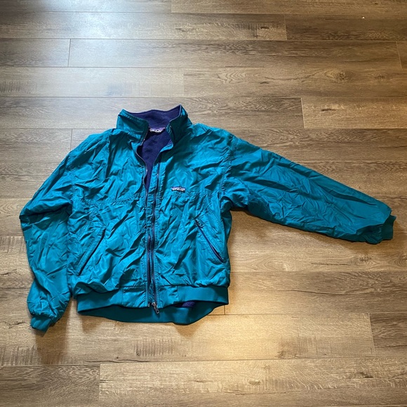 teal patagonia fleece